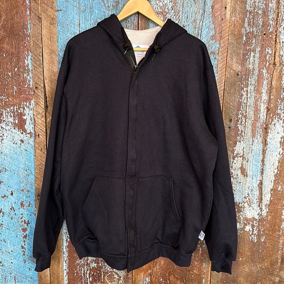 National Safety Apparel Hooded Zip Up Flame Resistant Sweatshirt Size Large Tall